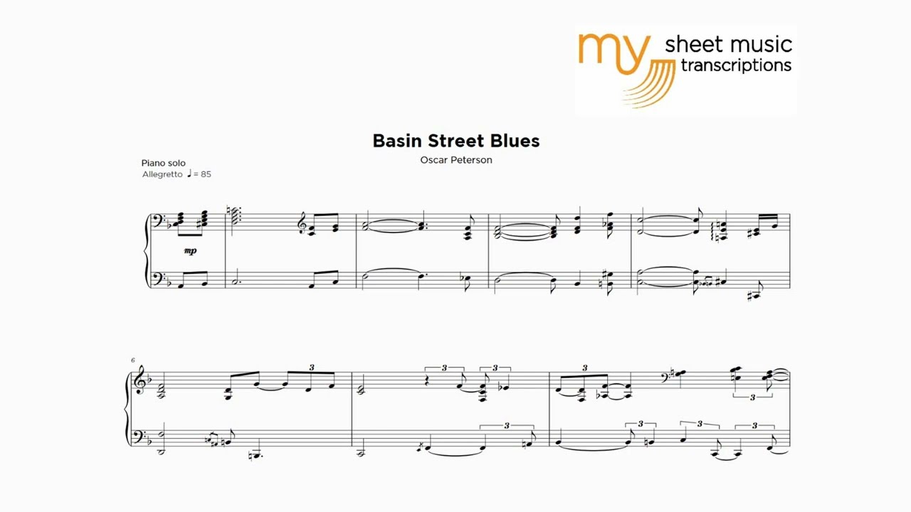 Oscar Peterson - Basin Street Blues (Jazz Transcription)