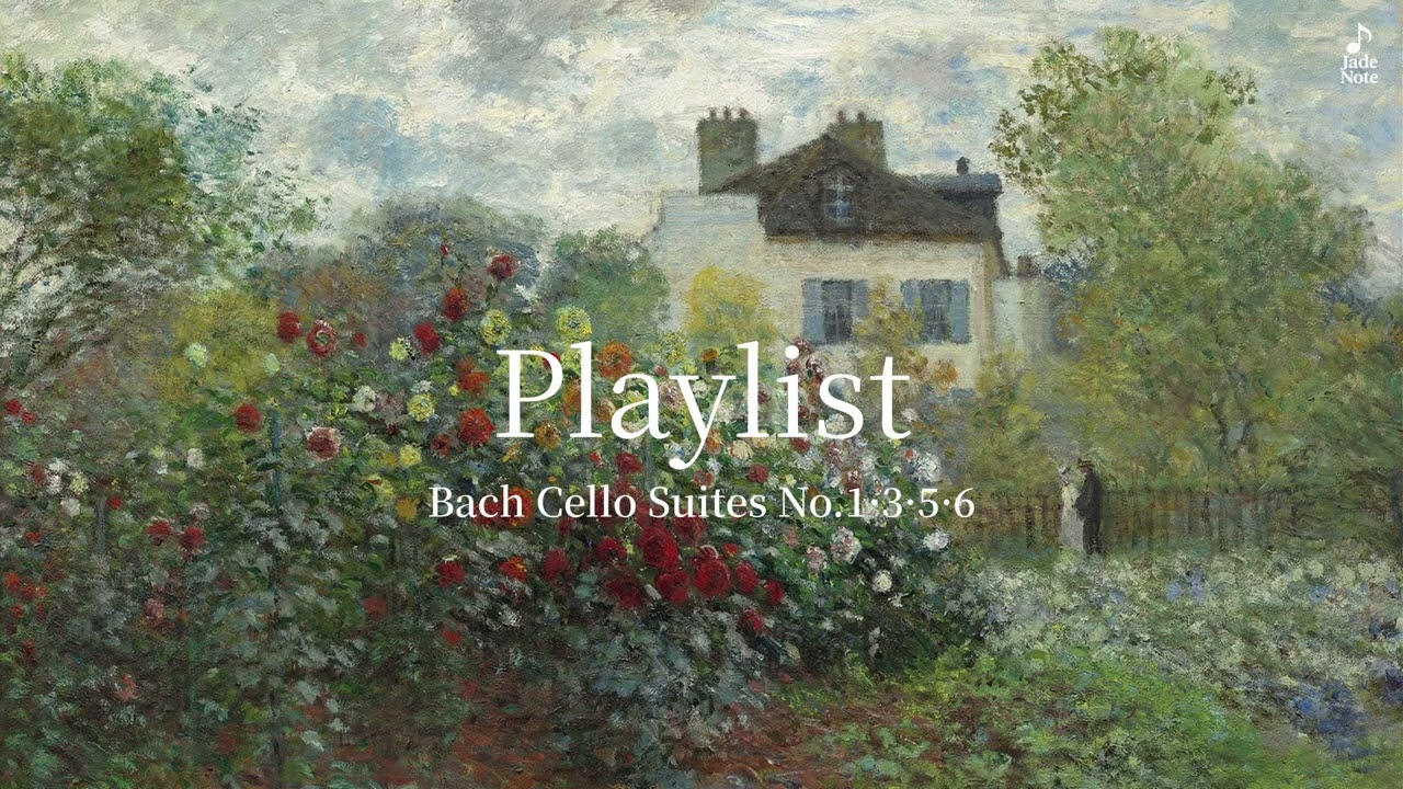 [Playlist] 바흐 무반주 첼로 조곡 명곡 4선 (1&middot;3&middot;5&middot;6번) | Bach Cello Suites Best 4