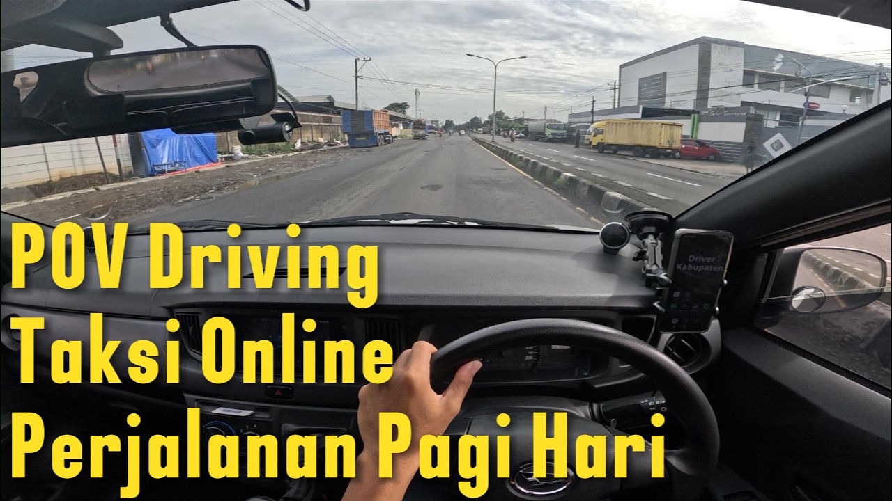 POV Driving Taxi Online Sigra Tipe D 1.0 | Perjalanan Pagi Hari
