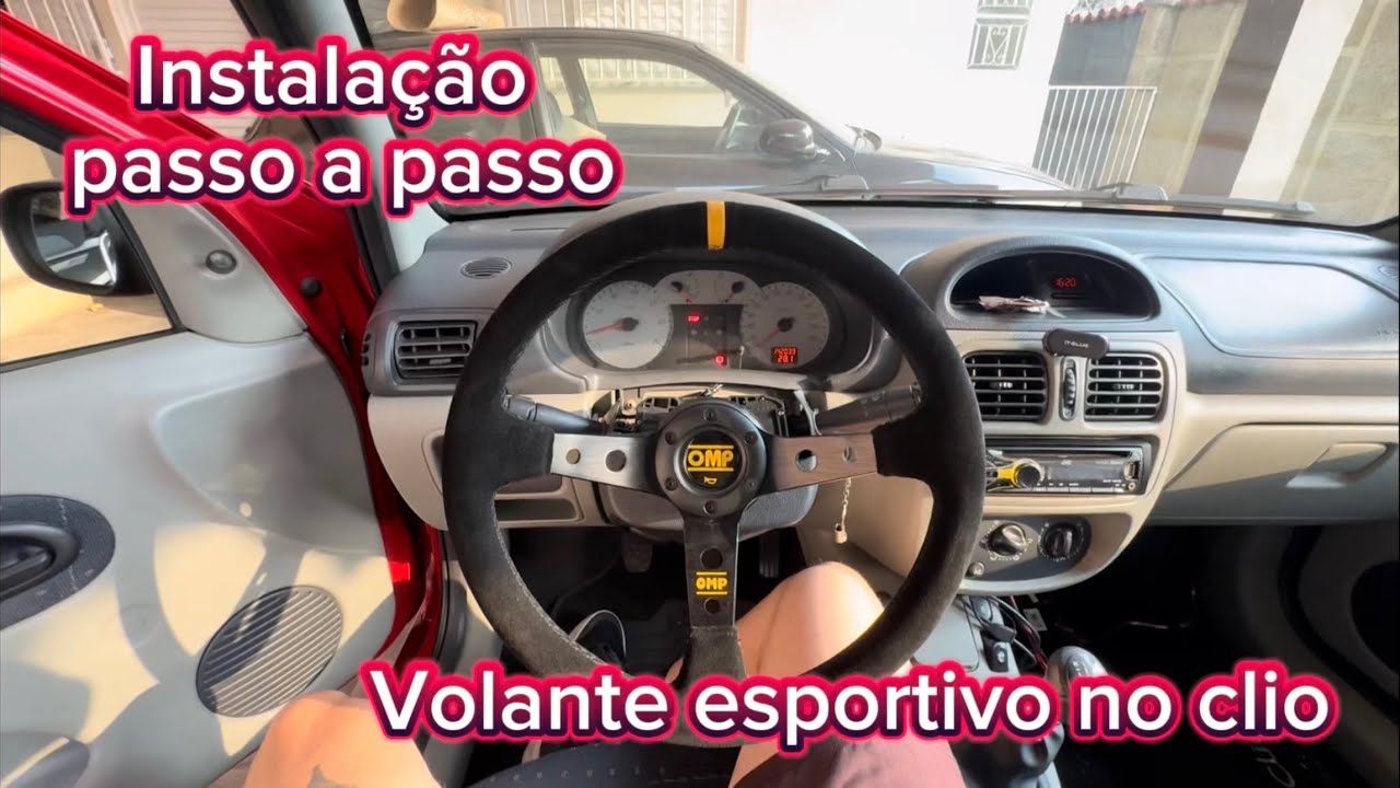 Transformando o Clio com um volante esportivo: instalação passo a passo!