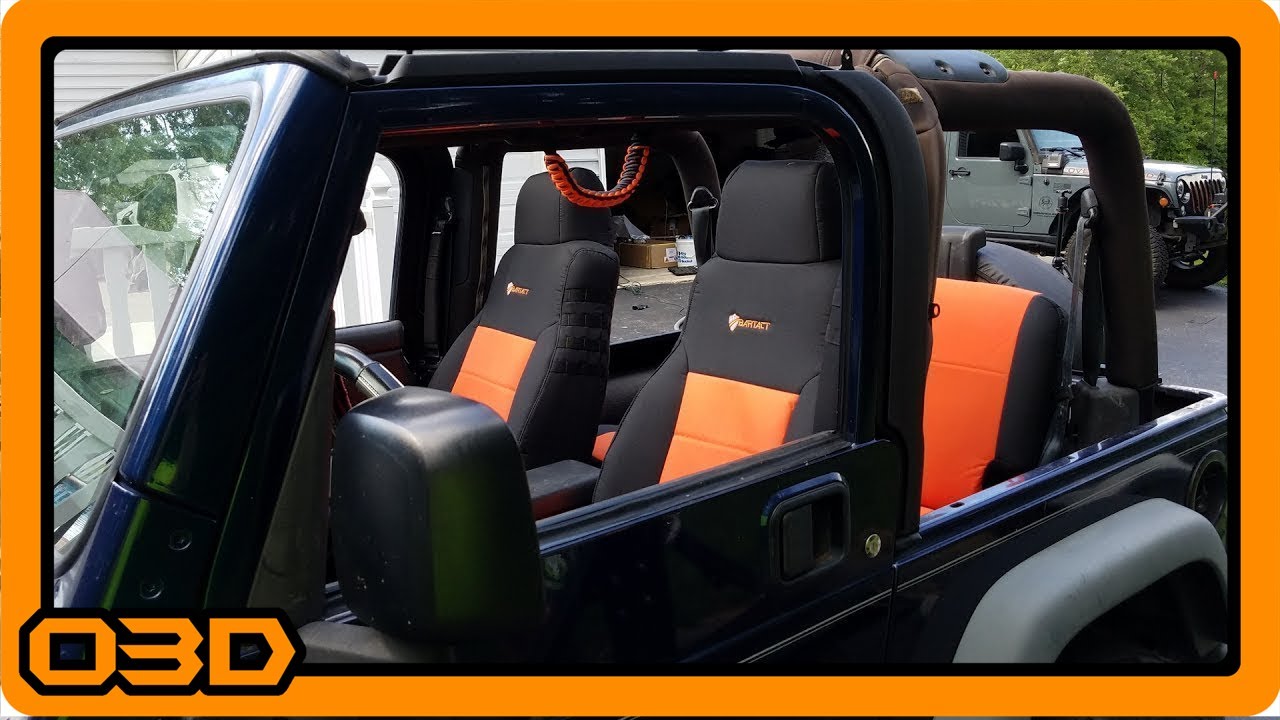 Project 2004 Jeep TJ - Bartact Front and Rear Seat Cover Installation