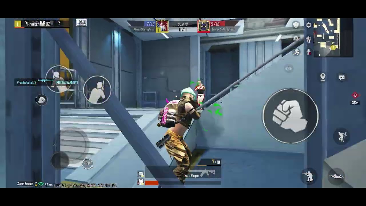 1 v 4 bgmi gungame #bgmi #1v4 #1vs4 #bgmi 