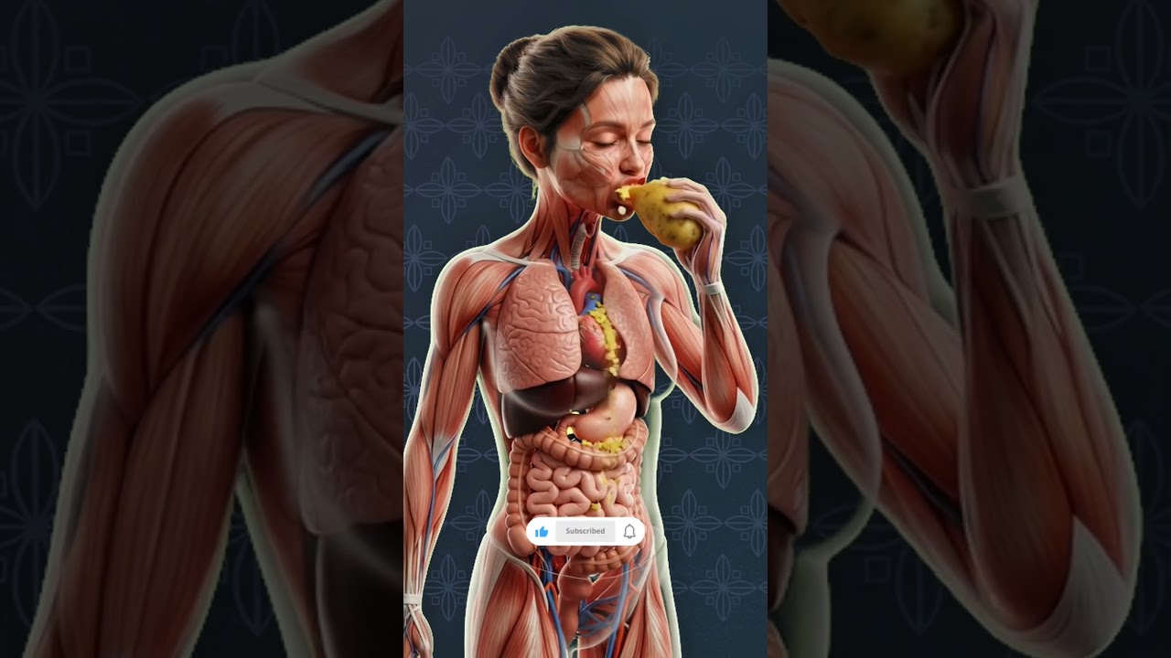 What Happens Inside Your Body When You Eat Potato? 🥔 | 3D Medical Animation