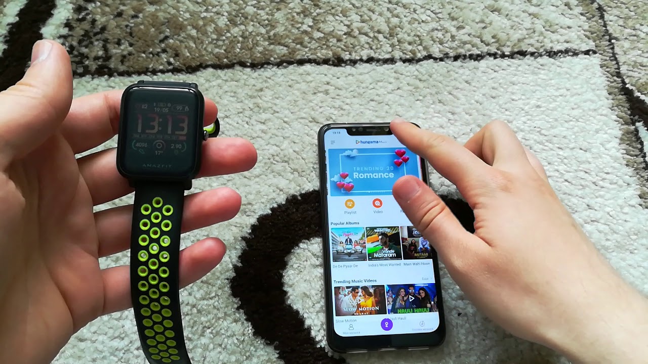 Управление музыкой на смартфонах Xiaomi при помощи умных часов Amazfit Bip, Mi Band 2, Mi Band 3