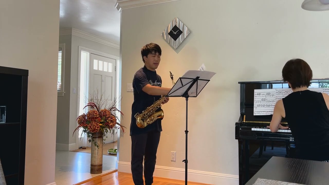 Creston Sonata Op 19 for Alto Saxophone  クレストン ソナタ Kaz Nakao (Alto Saxophone), Aki Nakao (Pf.)