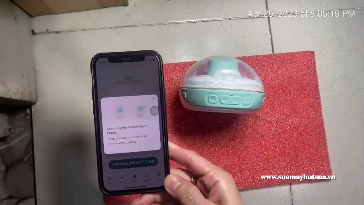 Kết nối máy hút sữa Willow Go và app điện thoại