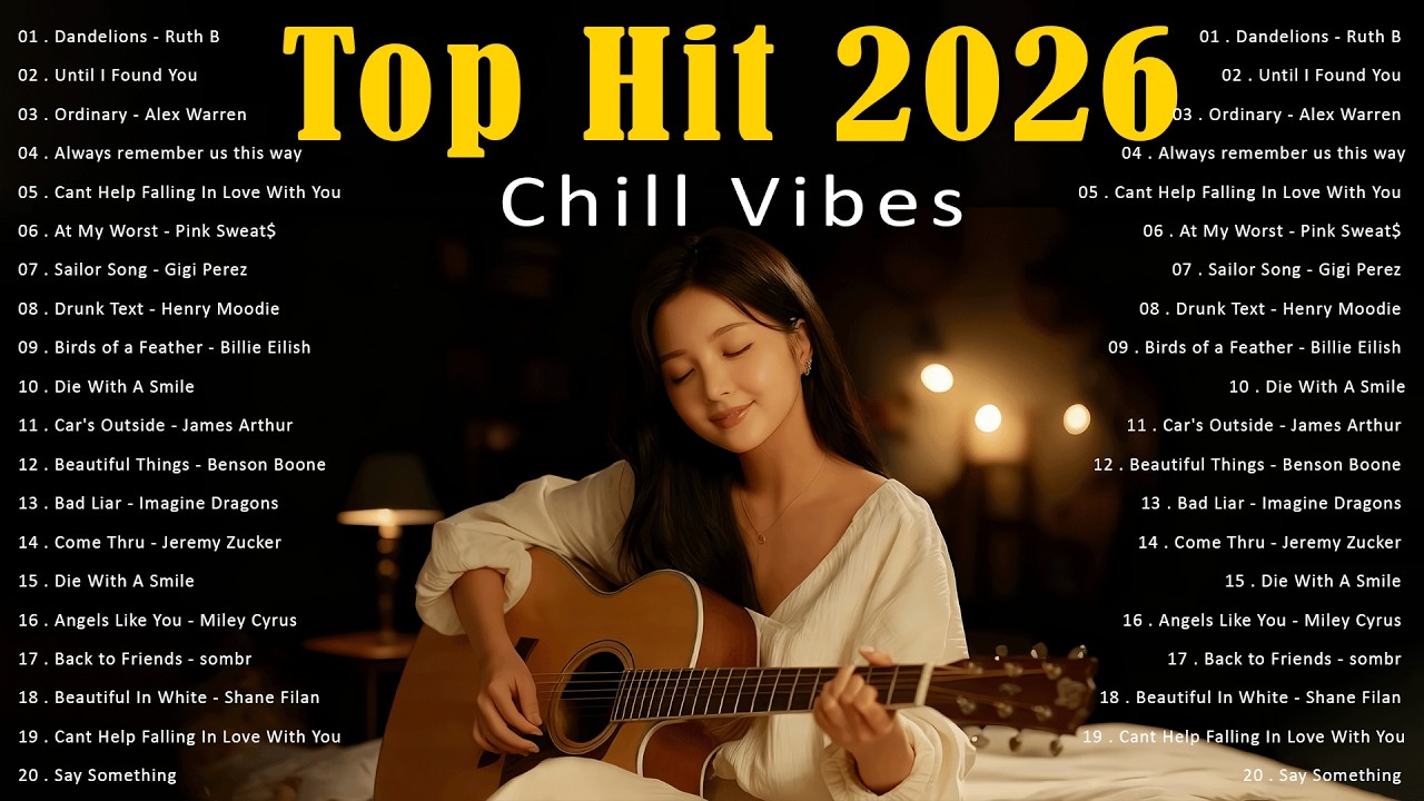 Top Spotify Hits 2026 🍂🎧  English Love Song  Best Acoustic Cover 2026 ~ Forever Young, Ghost