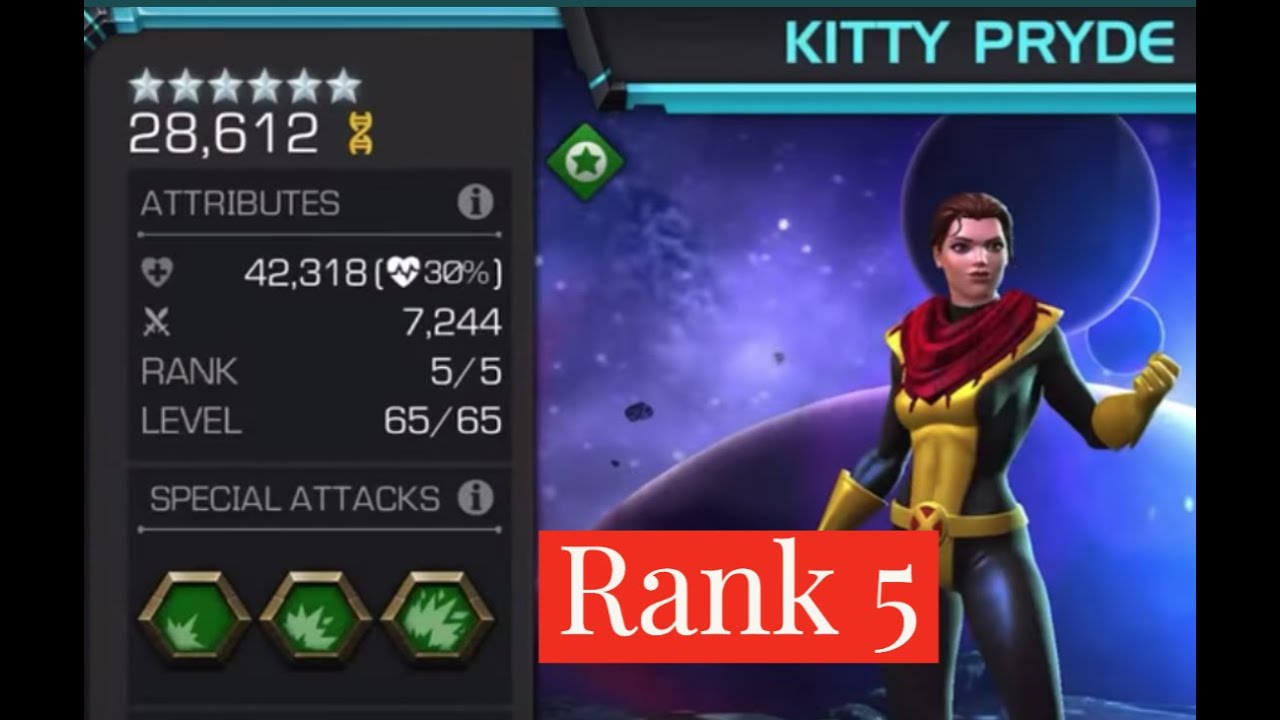 6 ⭐ Rank 5 Maxed Out Kitty Pryde