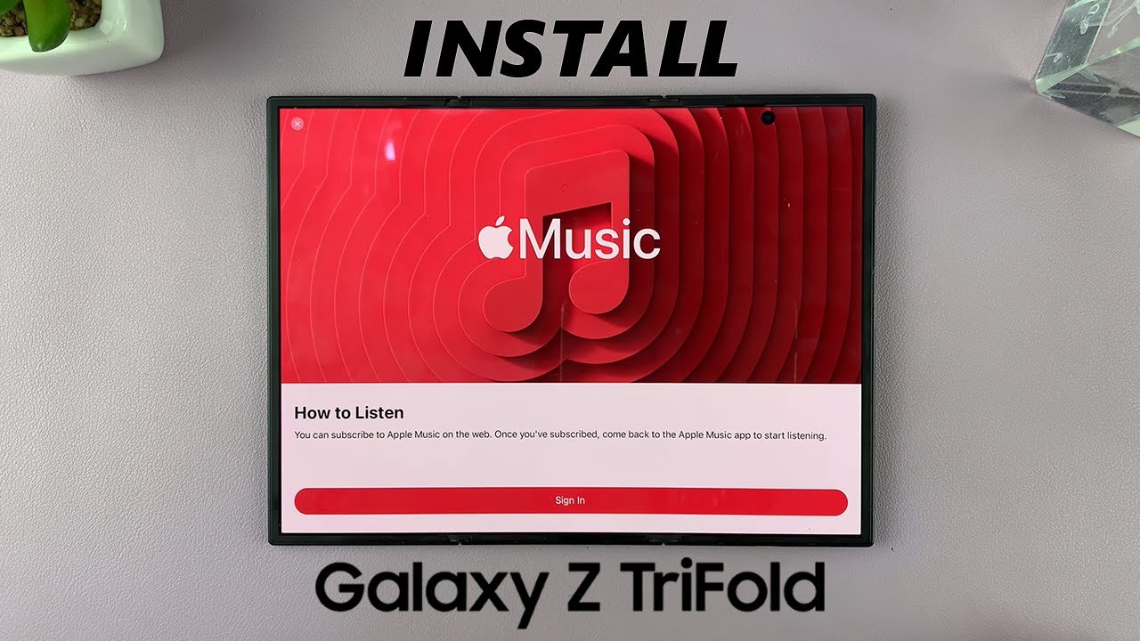Как установить Apple Music на Samsung Galaxy Z TriFold