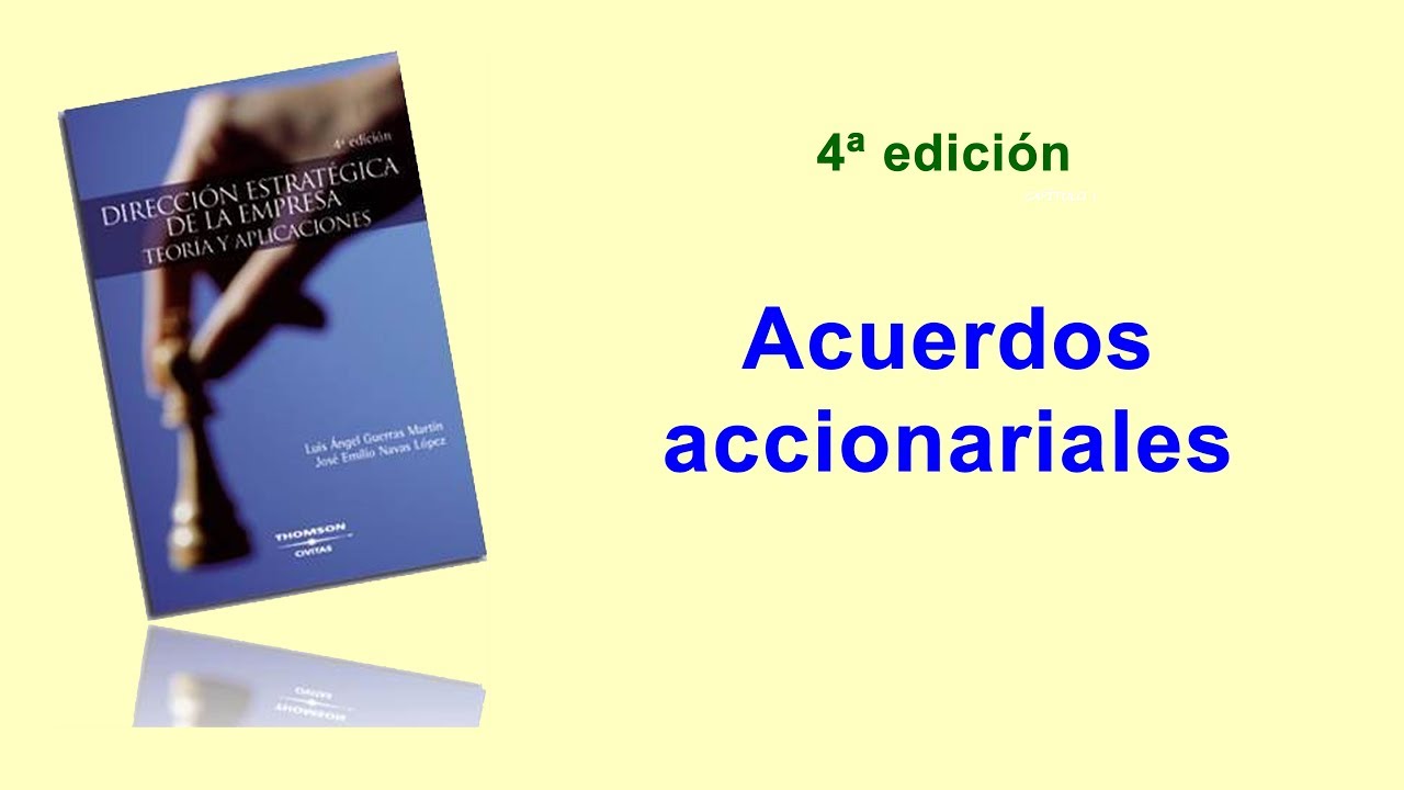 Acuerdos accionariales