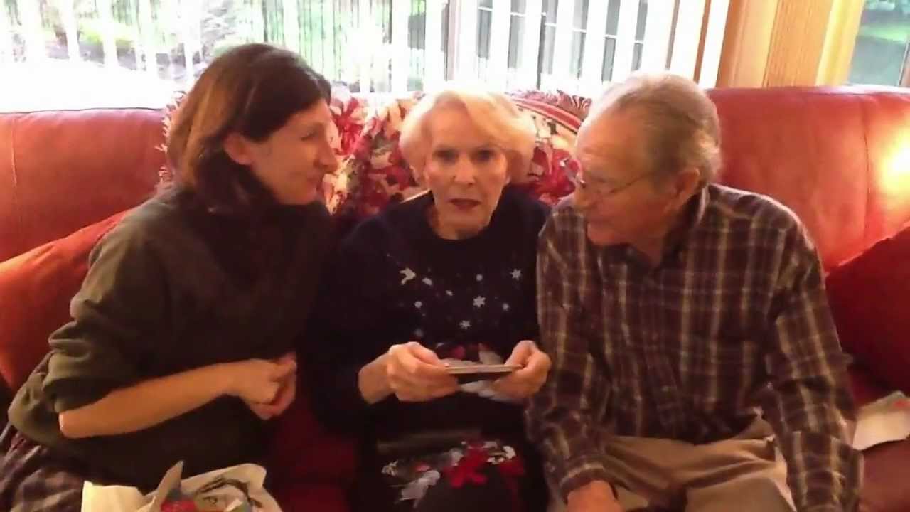 Telling Mimi and Grandad we are having TWINS!
