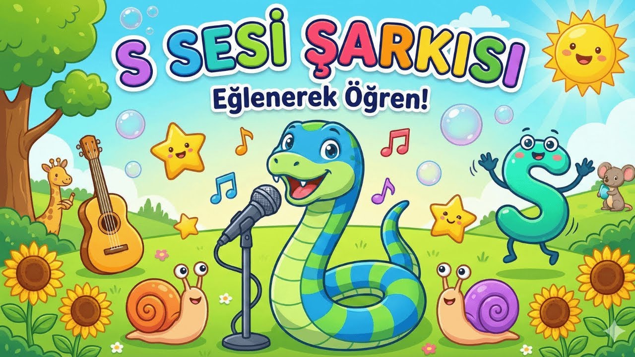 1. Sınıf S Sesi Şarkısı &ndash; &ldquo;S S&uuml;per Ses!&rdquo; | Eğlenceli Harf &Ouml;ğretimi | İlkokul T&uuml;rk&ccedil;e