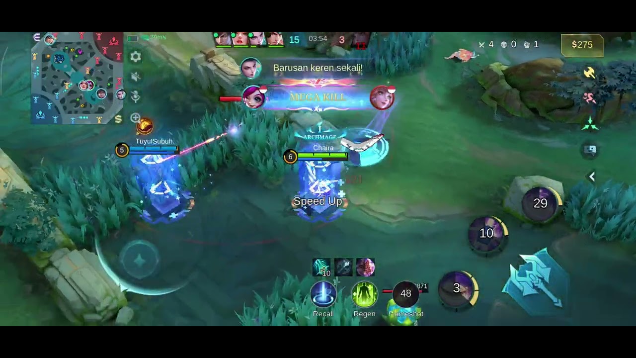 NANA MID PALING DITAKUTI! 12 KILL TANPA MATI 😈 #gaming #mobilelegendsbangbang 