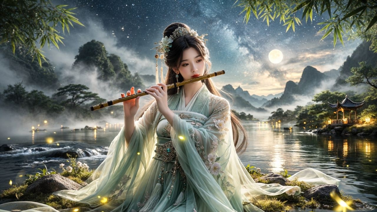 Calming Bamboo Flute & Erhu | Soft Ancient Chinese Music for Deep Sleep@Traditional Instruments & Ambient Music