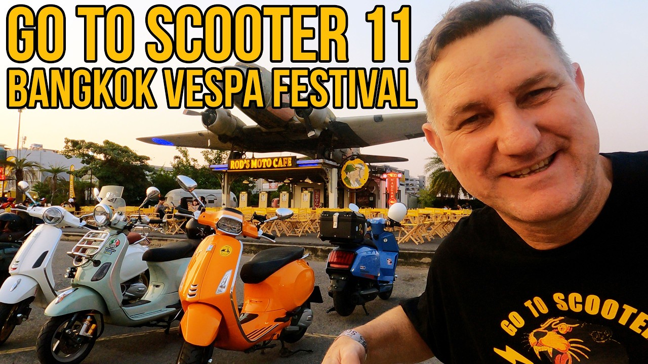 Фестиваль мотороллеров Vespa в Бангкоке | Радость культуры скутеров | Go To Scooter Vol.11