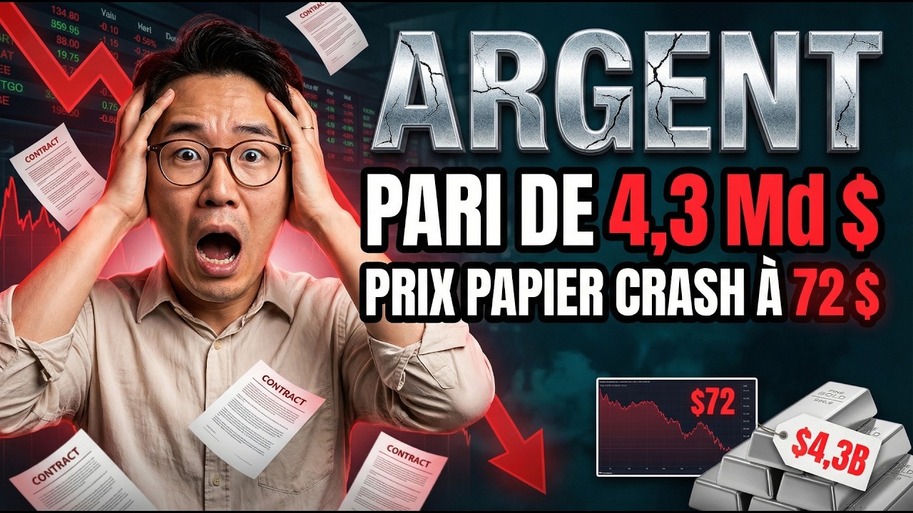 Pari de 4,3 Md $ sur l’ARGENT TODAY — tandis que le prix papier CRASHES à 72 $