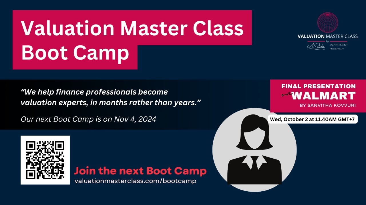 Valuation of Walmart - Valuation Master Class Professional
