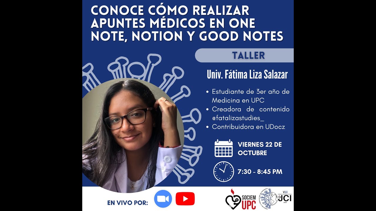 TALLER-CPDII: CONOCE CÓMO REALIZAR APUNTES MÉDICOS EN ONE NOTION Y GOOD NOTES