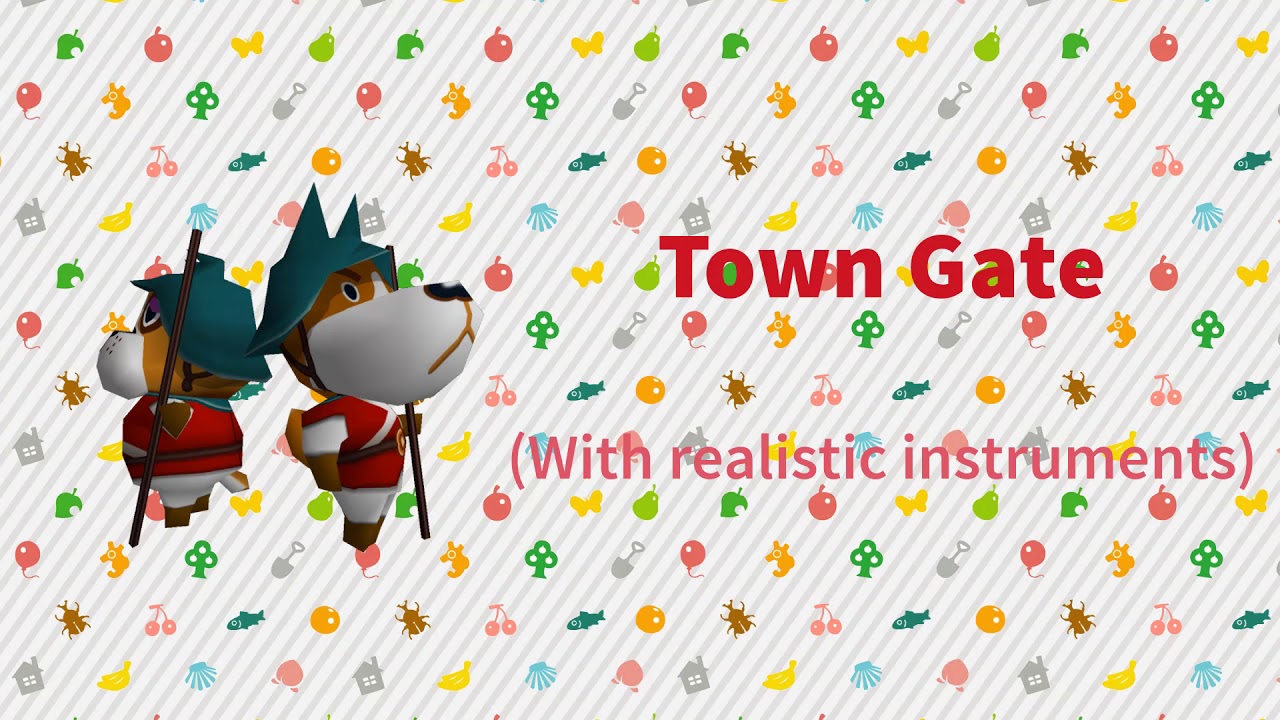 (Ver. 2) Town Gate with realistic instruments