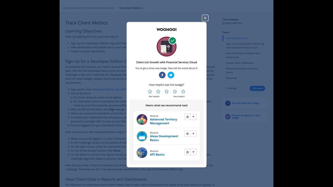 Client List Growth with Financial Services Cloud | Track Client Metrics | Salesforce Challenge