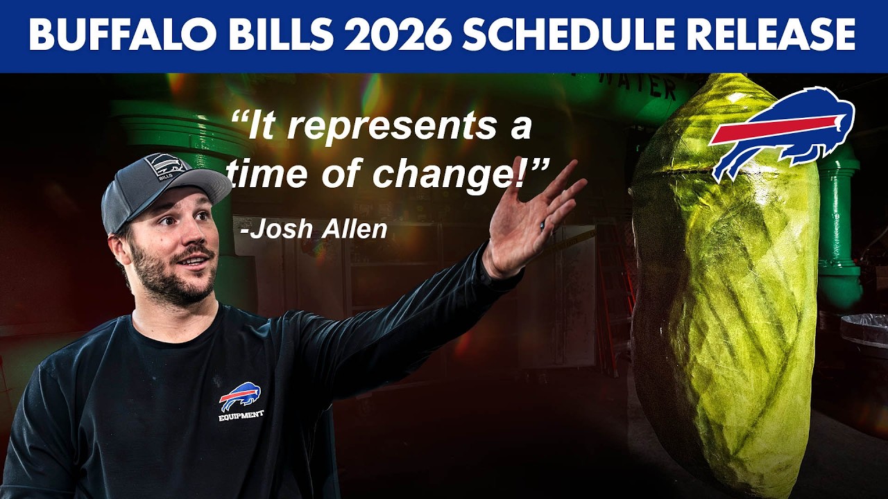 Inside the Chrysalis: Josh Allen Directs Bills 2026 Schedule Release Video Feat. William Fichtner