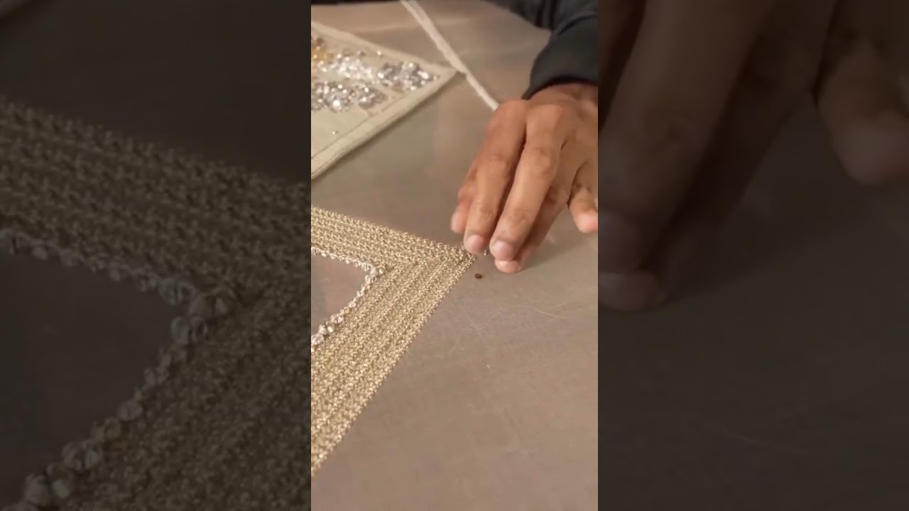 beautiful handwork work on Rewaj in fashion house official #rewajin #dress #music #fashion #wedding