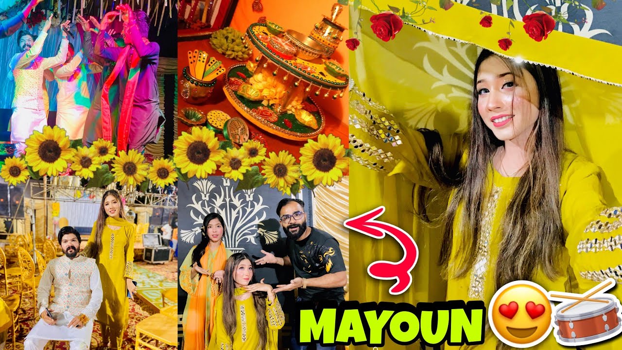BHAI KA MAYOUN 💛🥁💚 | DHOLKI & MAYON RASAM 😍 | Special Guest Kon Arha? 🤔 | Mayoun Night Special🤩🪘