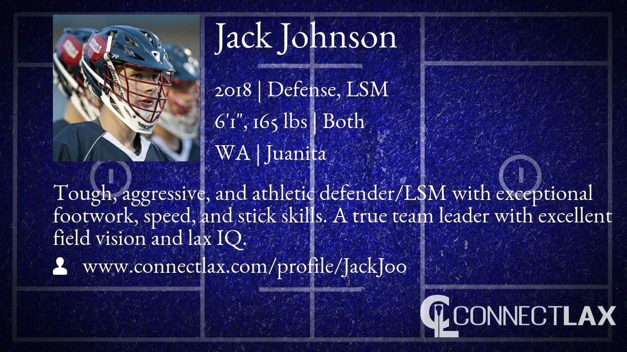 Jack Johnson Lacrosse Highlights