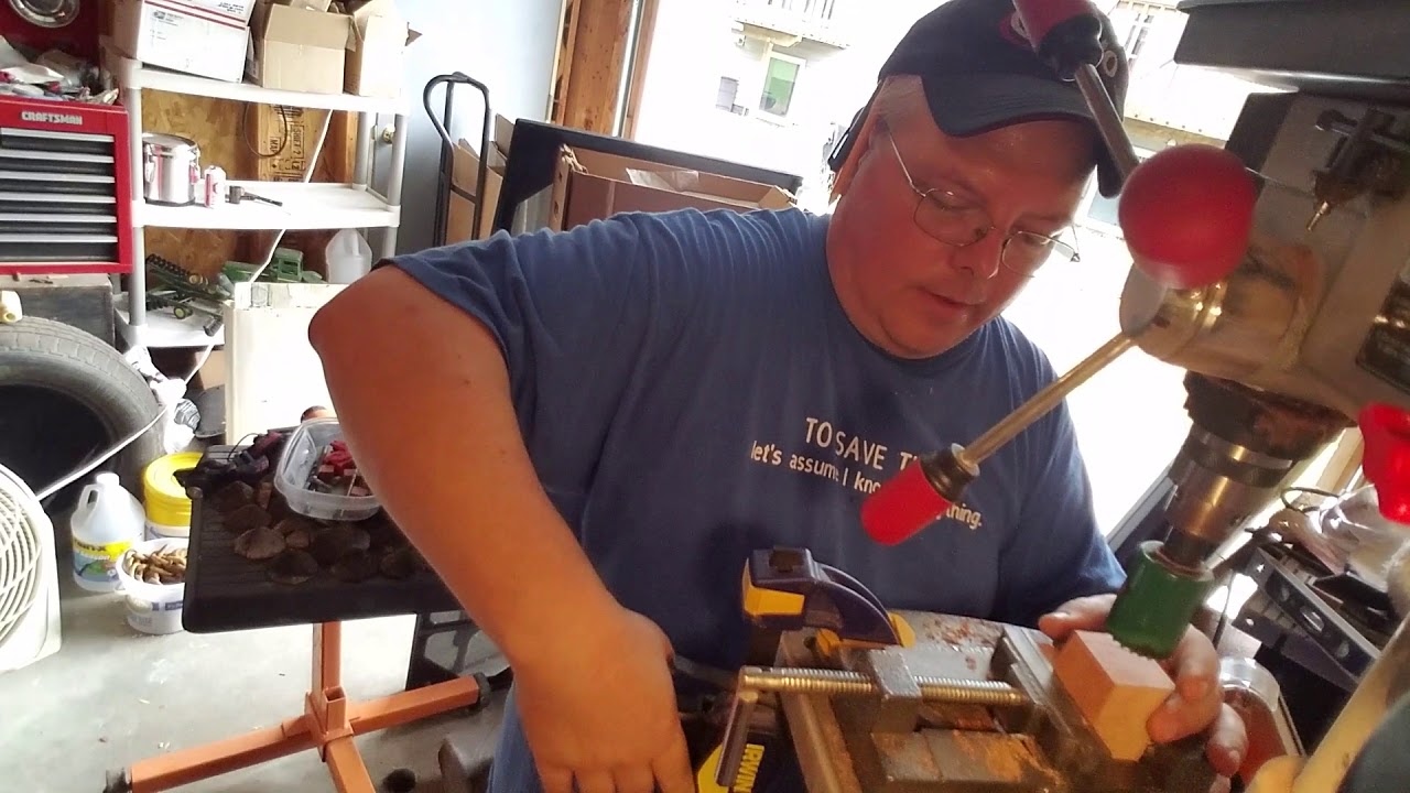 Making a pipe with a drill press