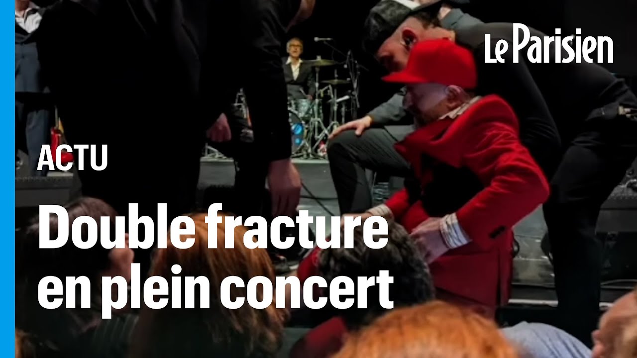 Mathias Malzieu, le chanteur de Dionysos, se casse la jambe sur sc&egrave;ne