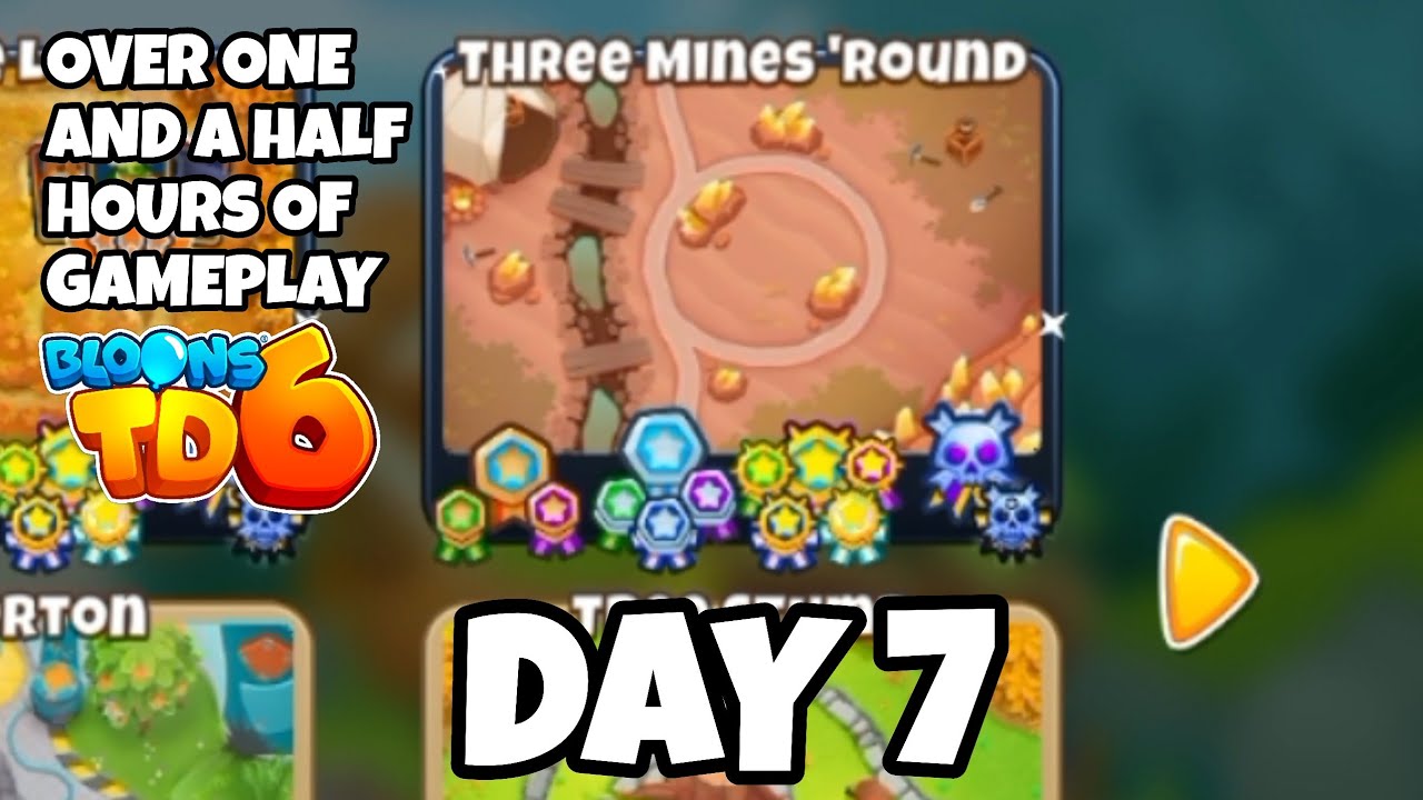 3rd map, 3 mines round, 3rd black border. | over one and half hours of gameplay: bloons td 6 (day 7)