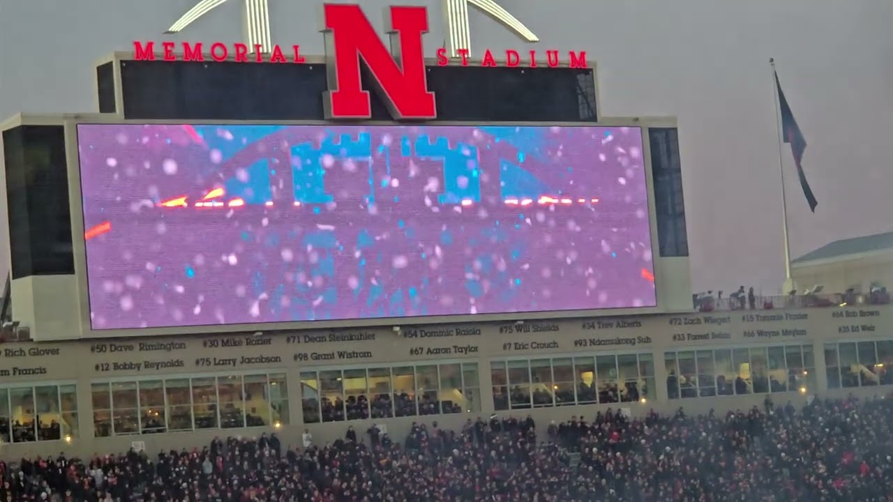 Nebraska vs USC blackout game tunnel walk 11-1-25