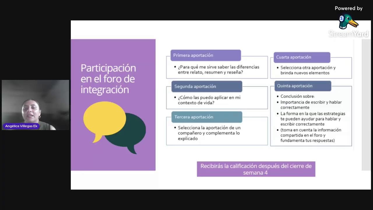 Primer espacio abierto para el aprendizaje de Semana 4