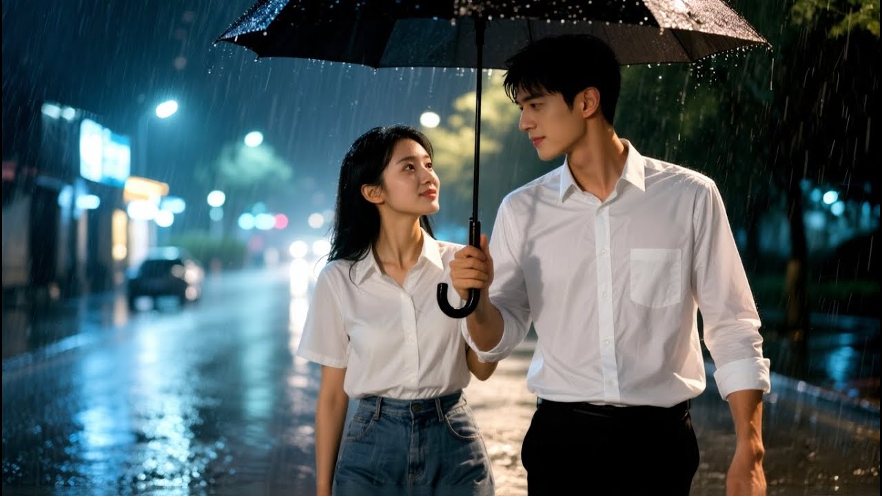 美女被困雨中狼狽至極，一抬頭，男神撐著傘逆光走來💖#love #kiss #movie #drama #chinesedrama #爱情 #搞笑 #大陆爱情剧 #中国电视剧