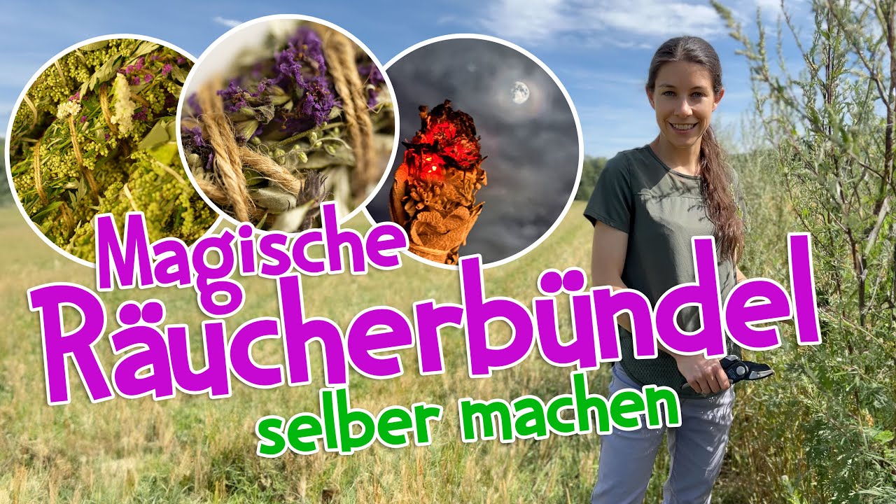 Magische Räucherbündel für Rituale selber machen 🌅#wildkräuter #sommer #räuchern