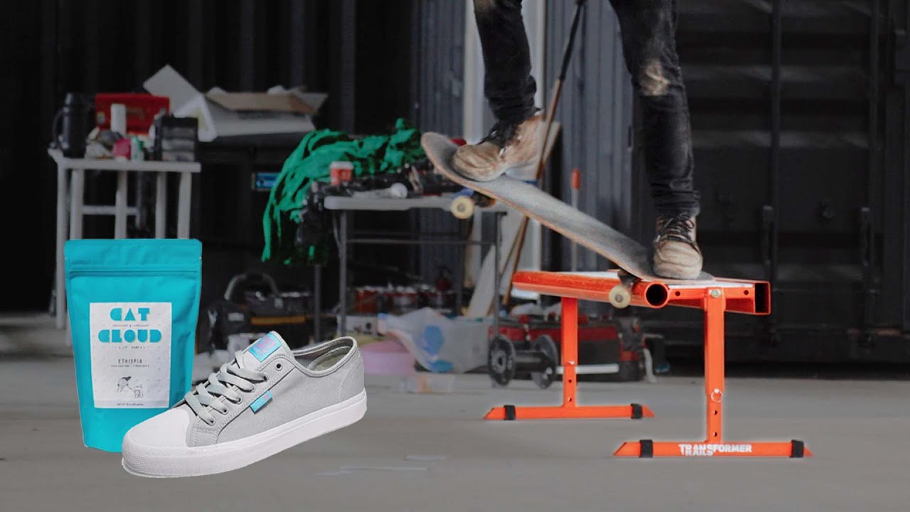 Skating in winter boots. (Transformer Rail 6ft)