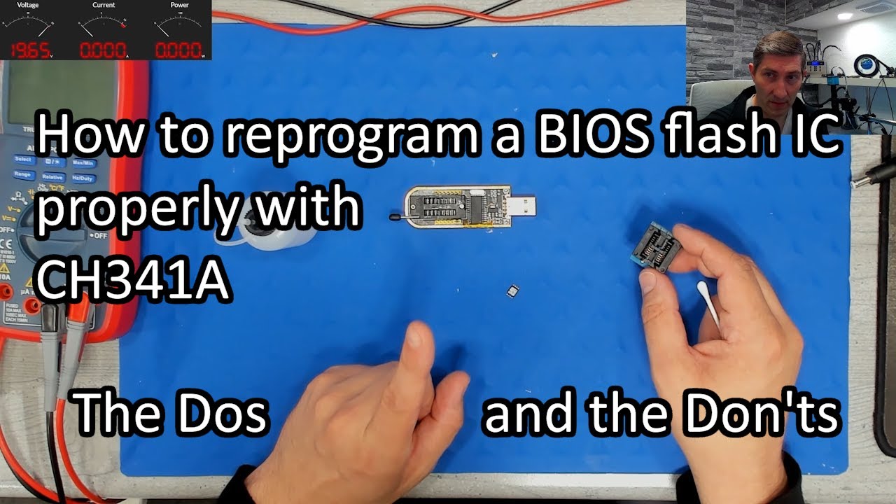 How to reprogram a BIOS flash IC properly with CH341A  - The Dos and the Don'ts - Basics #1