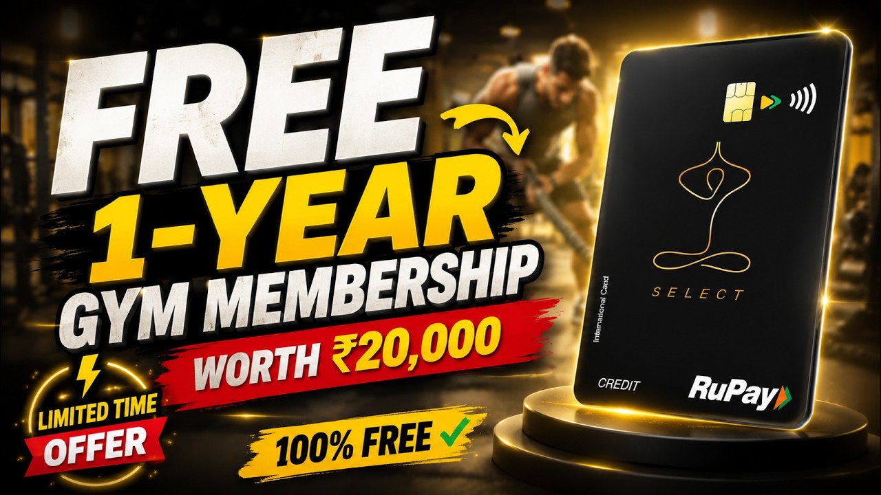 Get FREE 1-Year Gym Membership Worth ₹20,000 😱