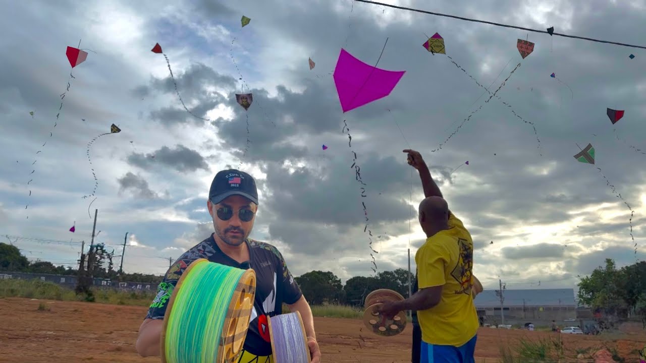 Comecei usando linha da Xepa Mas Tive que Usar Multicolor 4.4 No Festival de Pipas da Leste Oeste