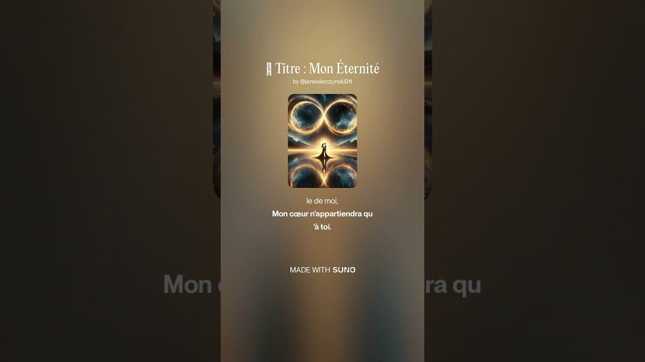 🎵 MON ÉTERNITÉ
