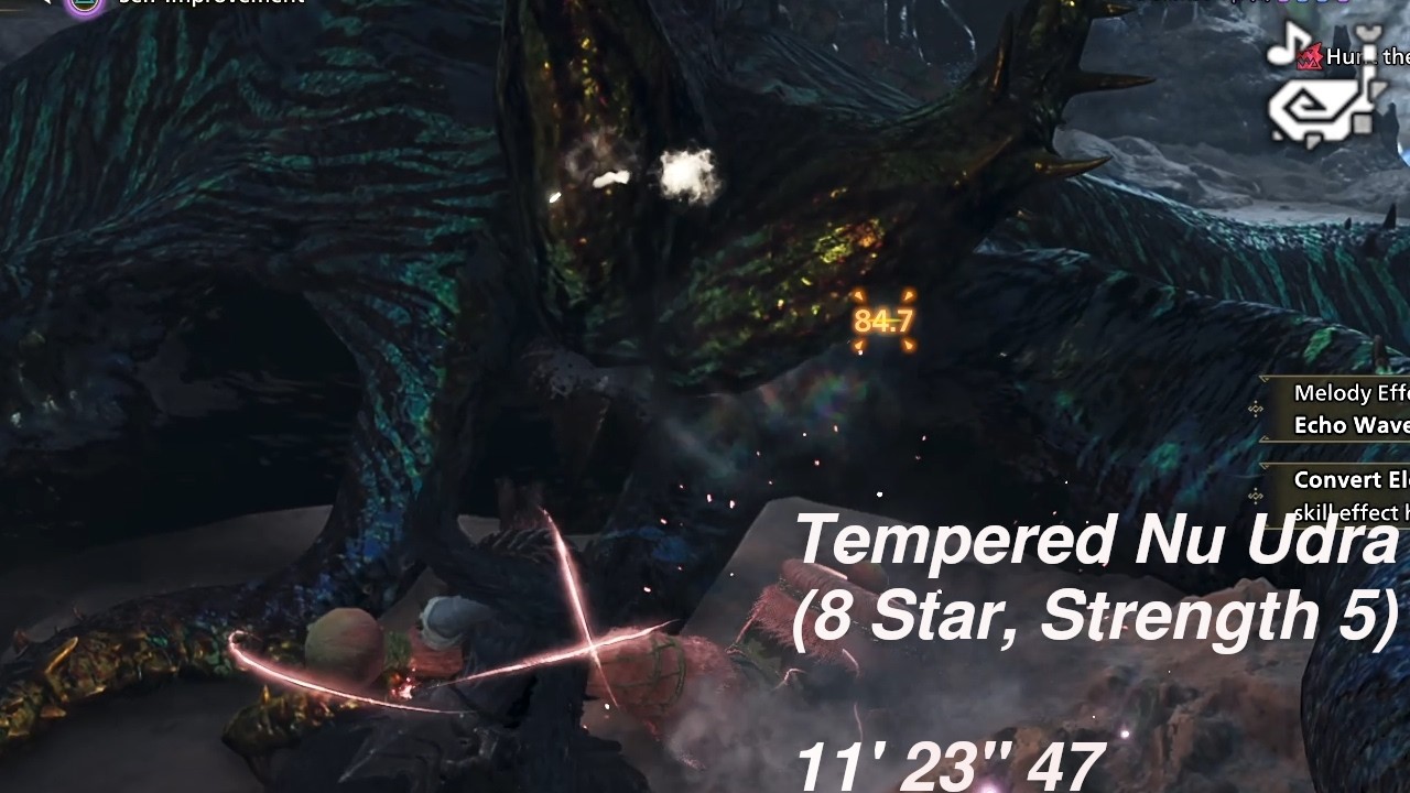 Hunting Horn | 8*5 Tempered Nu Udra | 11' 23