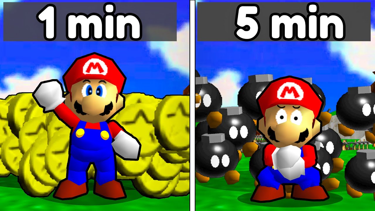 Mario 64, But Chaos Happens Every Few Seconds