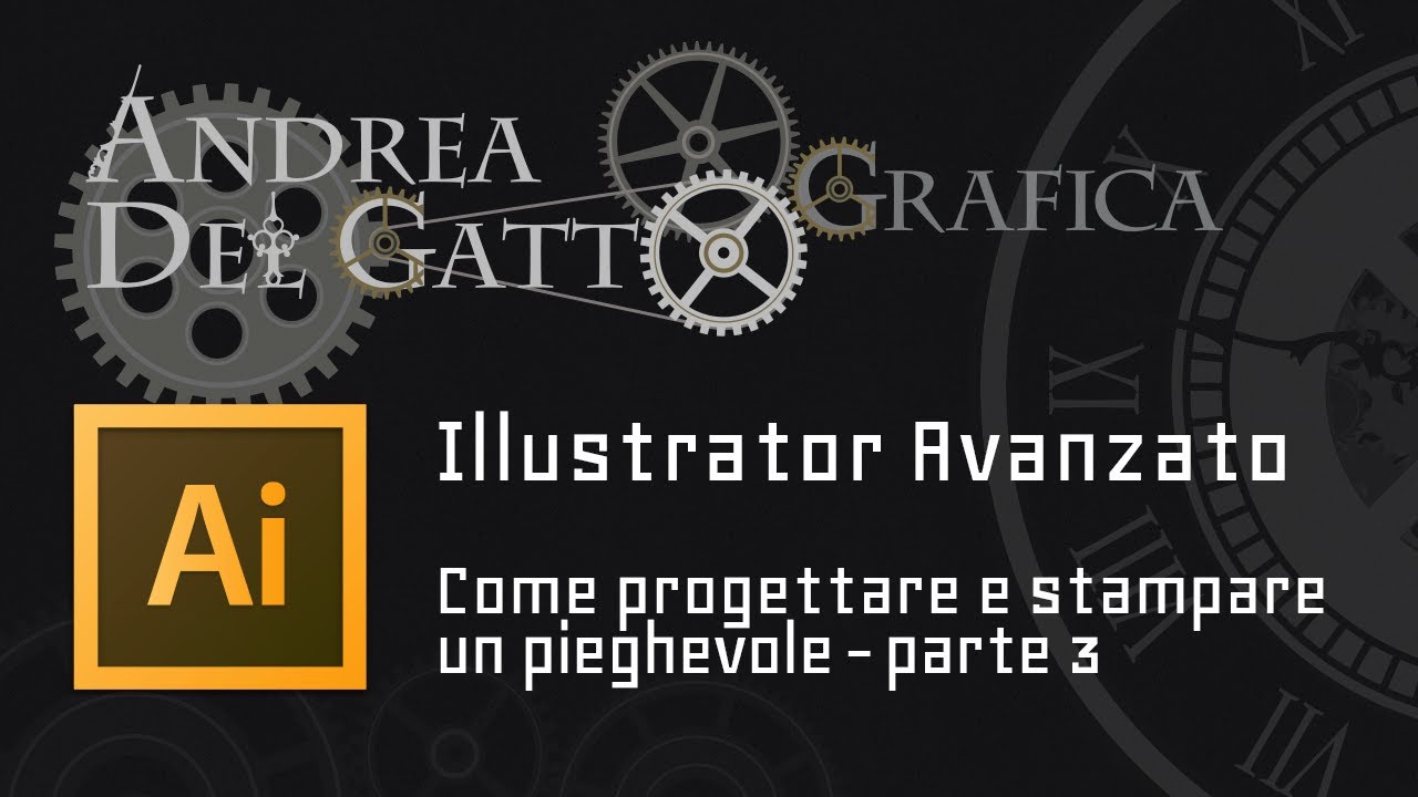 Pieghevole, progettazione e stampa (parte 3) - Tutorial avanzato su Adobe Illustrator