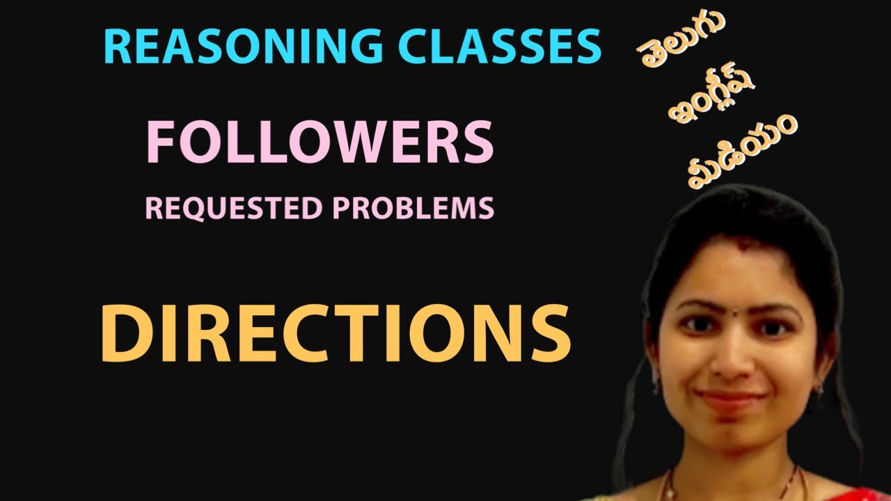 Directions #competitiveexams #reasoning #malleswari