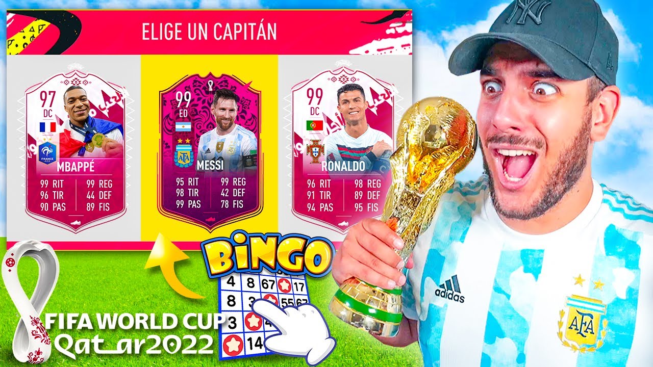 FUT DRAFT BINGO edición MUNDIAL de QATAR 2022 (SOLO MIRANDO EL ESCUDO)