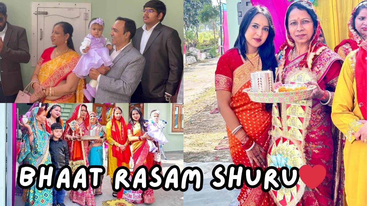 BHAAT RASAM KA FUNCTION HUA SHURU💃💖 | RITUALS✨🌸 | Family and fun | LIFEDIARIESWITHSHEFALI |