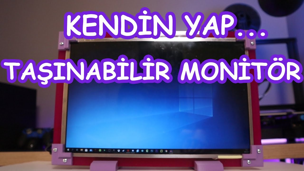 Laptop ekranından düşük maliyetli yüksek kaliteli taşınabilir monitör yaptım... (Do It Yourself)
