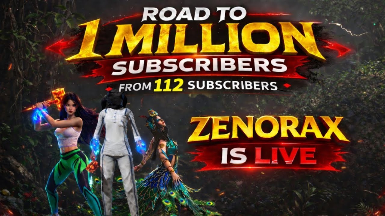 Road to 1 million subscribers 🗿🔥. WATCH Zenorax live 🔥 Scarfall update gameplay ✨🔫