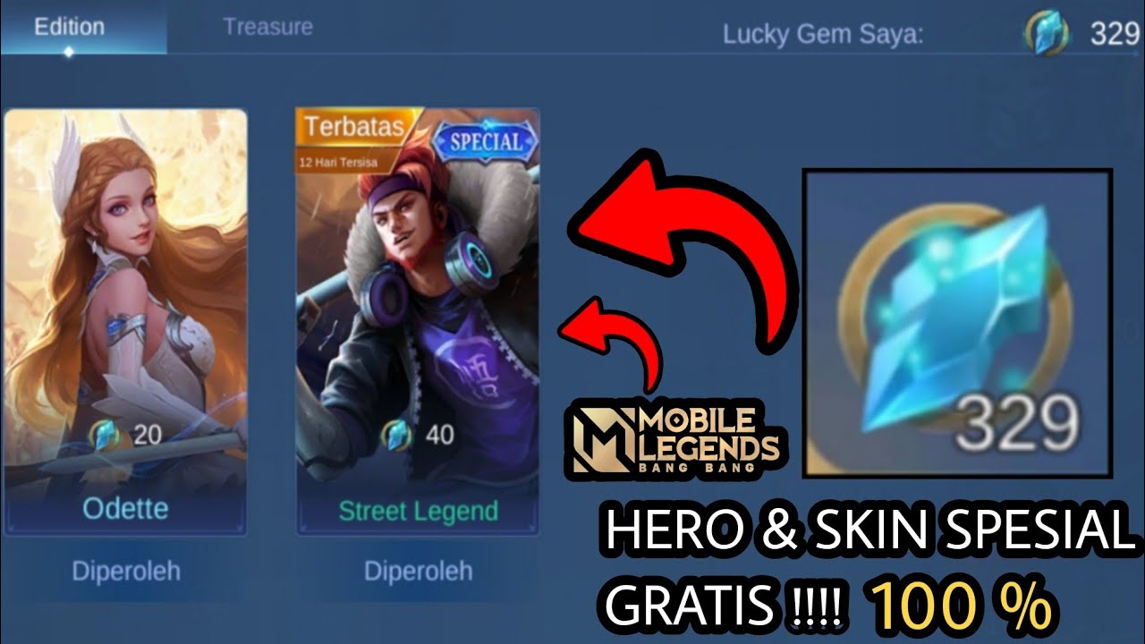 Cara Mendapatkan Lucky Gem Fragment Mobile Legends Dijamin 100% Dapat Hero & Skin Spesial Gratis !!