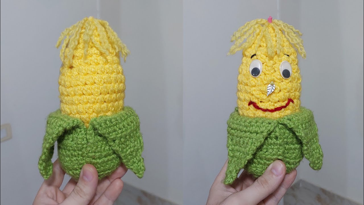 كروشيه عرنوس الذرة الكيوت 🌽
